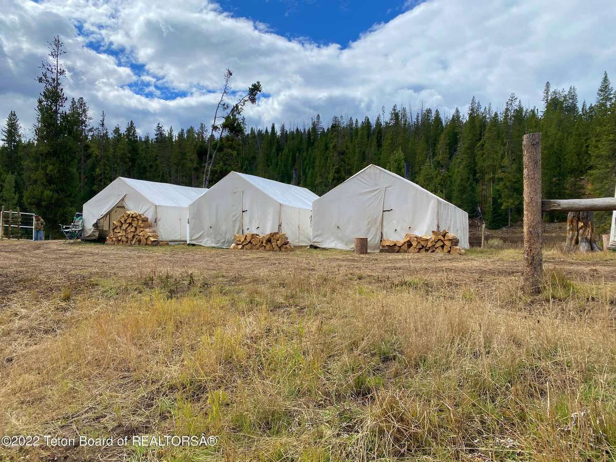 Wall Tent Hunting Camp in Wyoming